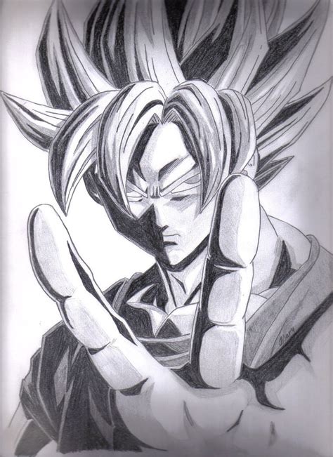 dibujos de goku a lapiz